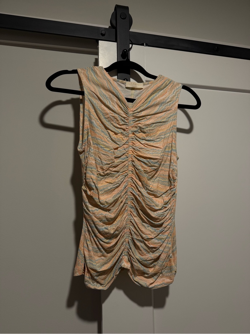 ULLA JOHNSON Ruched Tank Top